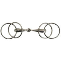 Produktbild von Umbria Equitazione Gebiss Vollgewinde Doppelring Silber 13,5 cm