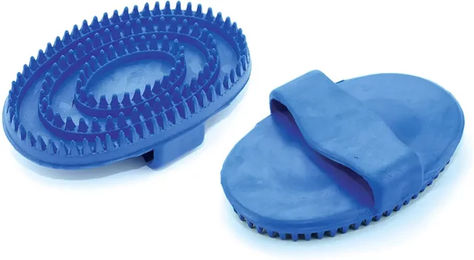 Produktbild von Umbria Equitazione Gummistriegel für Pferde Blau