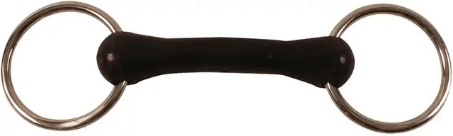 Umbria Equitazione Gummizügel für Ponys in Schwarz – Bild 1 von 1