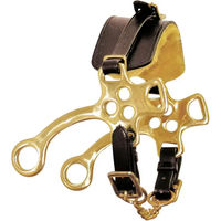 Produktbild von Umbria Equitazione Hackamore für Pferde in Braun mit Gold und Metall