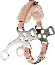 Produktbild von Umbria Equitazione Hackamore Nasalina für Pferde aus Leder in Rosa oder Braun