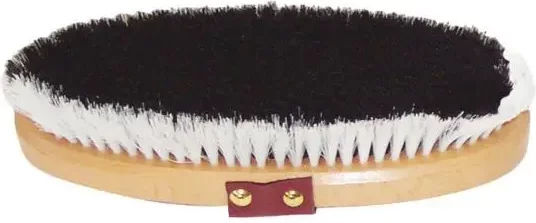 Produktbild von Umbria Equitazione Holzrückenbürste für Pferde in Schwarz und Braun