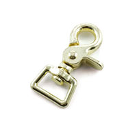 Produktbild von Umbria Equitazione Karabiner für Pferde mit quadratischem Drehgelenk aus Metall in Gold oder Gelb