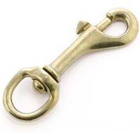 Produktbild von Umbria Equitazione Karabinerhaken für Pferde Gold Metall Lunghina Tondo