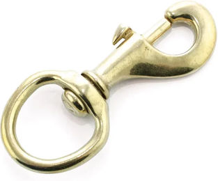 Produktbild von Umbria Equitazione Karabinerhaken für Pferde in Gold aus Metall