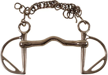 Produktbild von Umbria Equitazione Kimberwick Spanisches Gebiss für Pferde aus Edelstahl in Silber und Braun