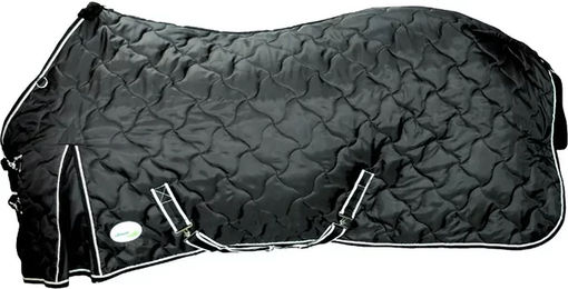 Umbria Equitazione Laufgitterdecke New Wave aus Fleece Schwarz 155 cm - 250 g – Bild 1 von 2