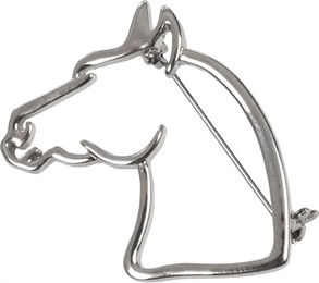Produktbild von Umbria Equitazione Master2 Krawattennadel für Pferde aus Metall in Silber