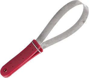 Produktbild von Umbria Equitazione Metallic Smoother Schweißkratzbeschneider aus Metall in Rot