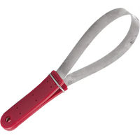 Produktbild von Umbria Equitazione Metallic Smoother Schweißkratzbeschneider aus Metall in Rot