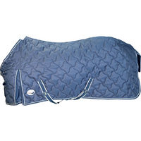 Produktbild von Umbria Equitazione New Wave Stalldecke für Pferde aus Fleece in Blau 135 cm - 250 g