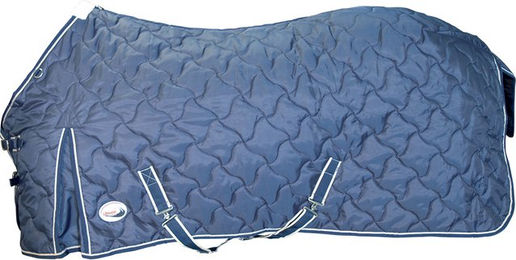 Umbria Equitazione New Wave Stalldecke für Pferde aus Fleece in Blau 140 cm - 250 g – Bild 1 von 1