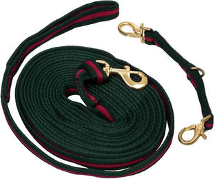 Produktbild von Umbria Equitazione Nylon Longierleine mit gepolsterter Halfterbefestigung in Grün