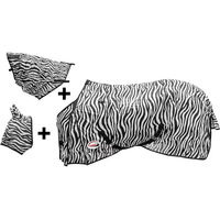 Produktbild von Umbria Equitazione Outdoor-Pferdedecke Zebra Muster Bunt