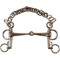 Produktbild von Umbria Equitazione Pelham für Pferde aus Edelstahl mit kurzen Backen in Silber oder Gold