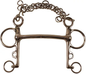 Produktbild von Umbria Equitazione Pelham Gebiss für Pferde aus Edelstahl ohne seitliche Riegel