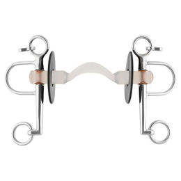 Umbria Equitazione Pelham Gebiss mit steifer Zunge und langen Wangen 20 mm Grösse 13,5 – Bild 1 von 1
