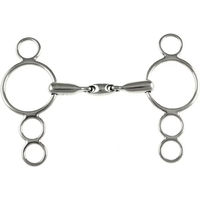 Produktbild von Umbria Equitazione Pessoa Gebiss für Pferde mit Olive in Silber 13,5