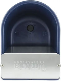 Umbria Equitazione Pferdetränke aus ABS-Kunststoff mit Edelstahlplatte und Deckel 6 Liter Blau – Bild 1 von 3