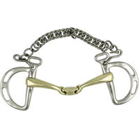 Produktbild von Umbria Equitazione Pro Bits Doppelt gebrochenes Gebiss für Pferde aus Edelstahl