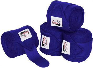 Produktbild von Umbria Equitazione Ruhebänder Gamaschen für Pferde Blau Stoff 4er Pack