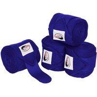 Produktbild von Umbria Equitazione Ruhebänder Gamaschen für Pferde Blau Stoff 4er Pack