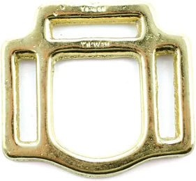 Produktbild von Umbria Equitazione Schmetterlingsgürtelverschluss aus Metall in Gold Gelb Größe M