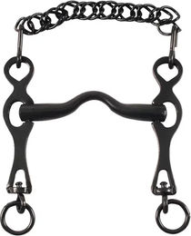 Produktbild von Umbria Equitazione Spanisches Gebiss für Pferde aus Edelstahl mit schiebbaren Pauschen in Silber