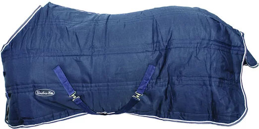 Produktbild von Umbria Equitazione Stalldecke für Pferde Molde Fleece Schwarz Blau