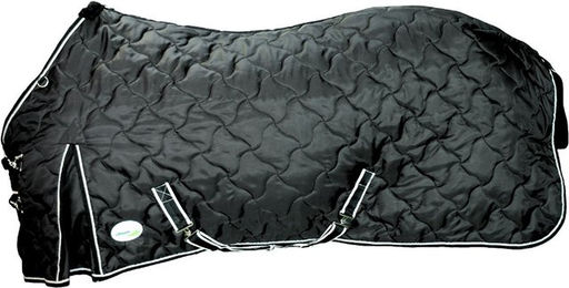 Umbria Equitazione Stalldecke New Wave Fleece für Pferde Schwarz 120 cm - 250 g – Bild 1 von 2