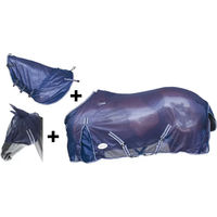 Produktbild von Umbria Equitazione Viana Outdoor-Pferdedecke aus Fleece in Blau 125 cm