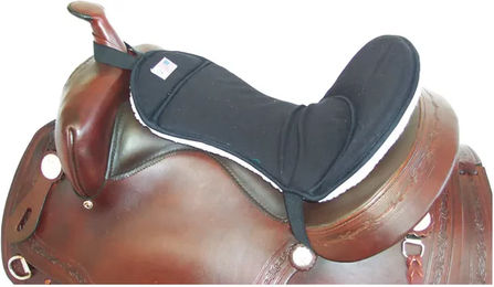 Produktbild von Umbria Equitazione Western Sattelschoner aus gepolstertem Kunststoff in Schwarz