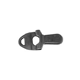 Umbria Equitazione Zungenstrecker für Pferde aus Gummi in Schwarz und Silber – Bild 1 von 2