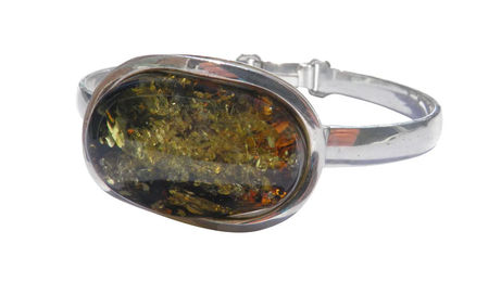 Unikates Bernstein Silber Armband – Bild 1 von 1