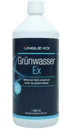 Unique Koi Grünwasser Ex zur Bekämpfung von grünen Schwebealgen im Teich 1000 ml - 1000 ml – Bild 1 von 3