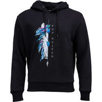Produktbild von Unisex-Hoodie Hestur von Topreiter in Schwarz aus Baumwolle Grösse XXS