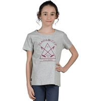 Produktbild von Unisex T-Shirt Flags&Cup aus Baumwolle Grau für Kinder ab 8 Jahren