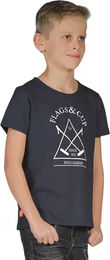 Produktbild von Unisex T-Shirt Flags&Cup aus Baumwolle in Blau für Kinder ab 8 Jahren