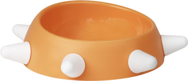 United Pets BOSS Hundenapf aus Kunststoff klein orange weiß – Bild 1 von 3
