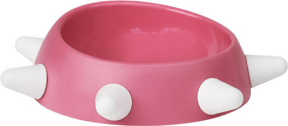 United Pets BOSS Hundenapf klein aus Kunststoff peach/weiß/rosa – Bild 1 von 3