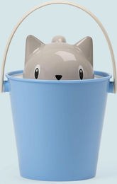 United Pets Crick Trockenfutterbehälter für Katzen in Grau und Hellblau - 2 kg – Bild 1 von 4