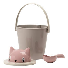 United Pets Crick Trockenfutterbehälter für Katzen in Rosa/Grau mit Futterschaufel - 2 kg – Bild 1 von 5