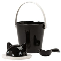 Produktbild von United Pets Crick Trockenfutterbehälter für Katzen Schwarz 2 kg - 2 kg