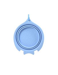 Produktbild von United Pets Fish Bowl Faltbarer Reisenapf aus Silikon Blau für Hunde und Welpen