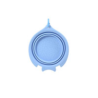 Produktbild von United Pets Fish Bowl Faltbarer Reisenapf aus Silikon Blau für Hunde und Welpen