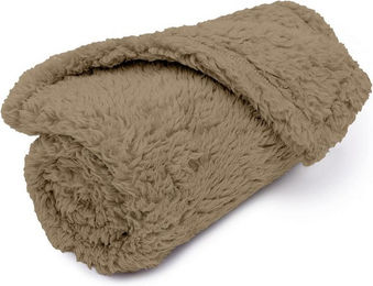 United Pets Hundedecke und Katzendecke aus Fleece in Beige – Bild 1 von 2