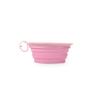 Produktbild von United Pets Leaf Bowl Faltbarer Reisenapf aus Silikon Rosa