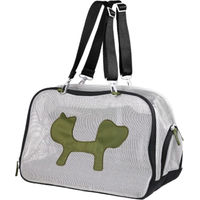 Produktbild von United Pets Mesh Bag ECO Tragetasche für Hunde und Katzen Schwarz Grün