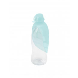 Produktbild von United Pets Milano Reisewasserspender Leaf aus Silikon Hellblau - 1 Stk.