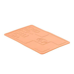 Produktbild von United Pets Mustafà Napfunterlage für Hunde und Katzen rutschfest Orange M - 1 Stk.